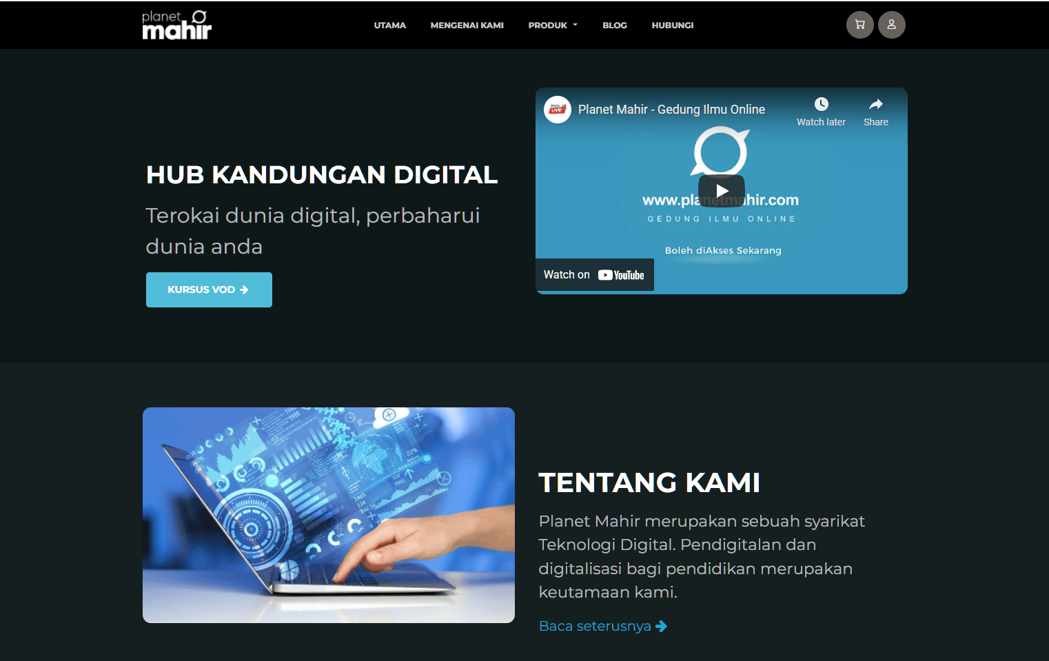 Planet Mahir - E learning (Laravel & VueJs)